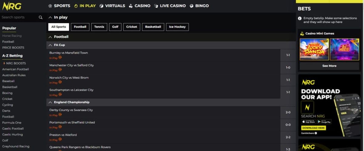 NRG Casino — Slots, Jackpots & Live Tables image 4